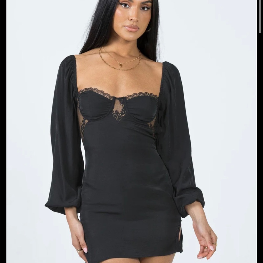 Princess polly Teyana mini dress black